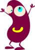 Maroon Bean Clip Art