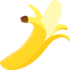 Simple Peeled Banana Clip Art