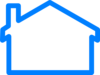 Blue House Clip Art