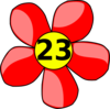 Counting Flower Clip Art