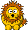 Cartoon Golden Lion Clip Art