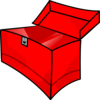 Red Toolbox Empty Clip Art