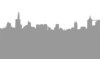 Gray City Skyline Clip Art