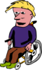 Man In Wheelchair Clip Art