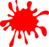 Blood Spot Border Less Clip Art