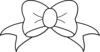 White Bow Clip Art