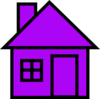 Purple House Clip Art