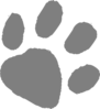 Copycat Grey Paws Clip Art