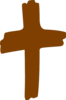 Brown Cross Clip Art