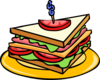 Sandwich Half Clip Art