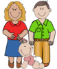 Smiling Family Clip Art