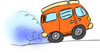 Orange Van Clip Art