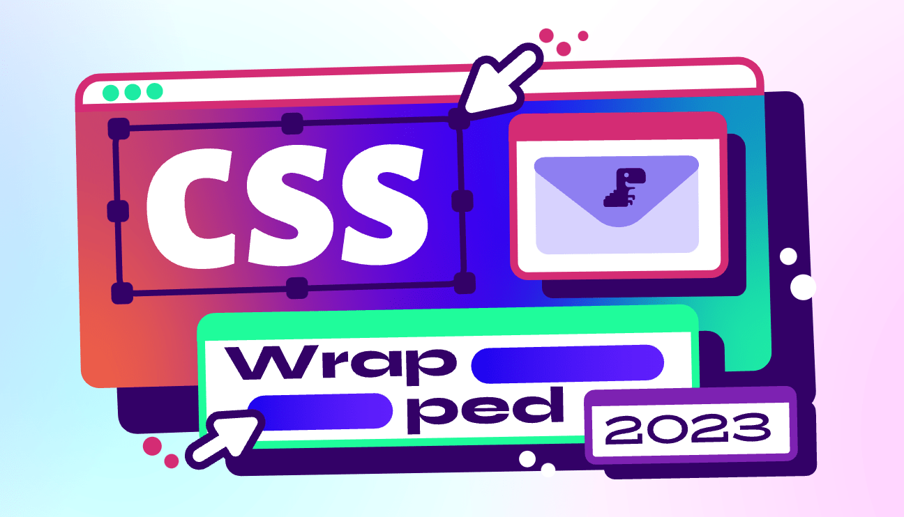 Playful title says CSS Wrapped 2023