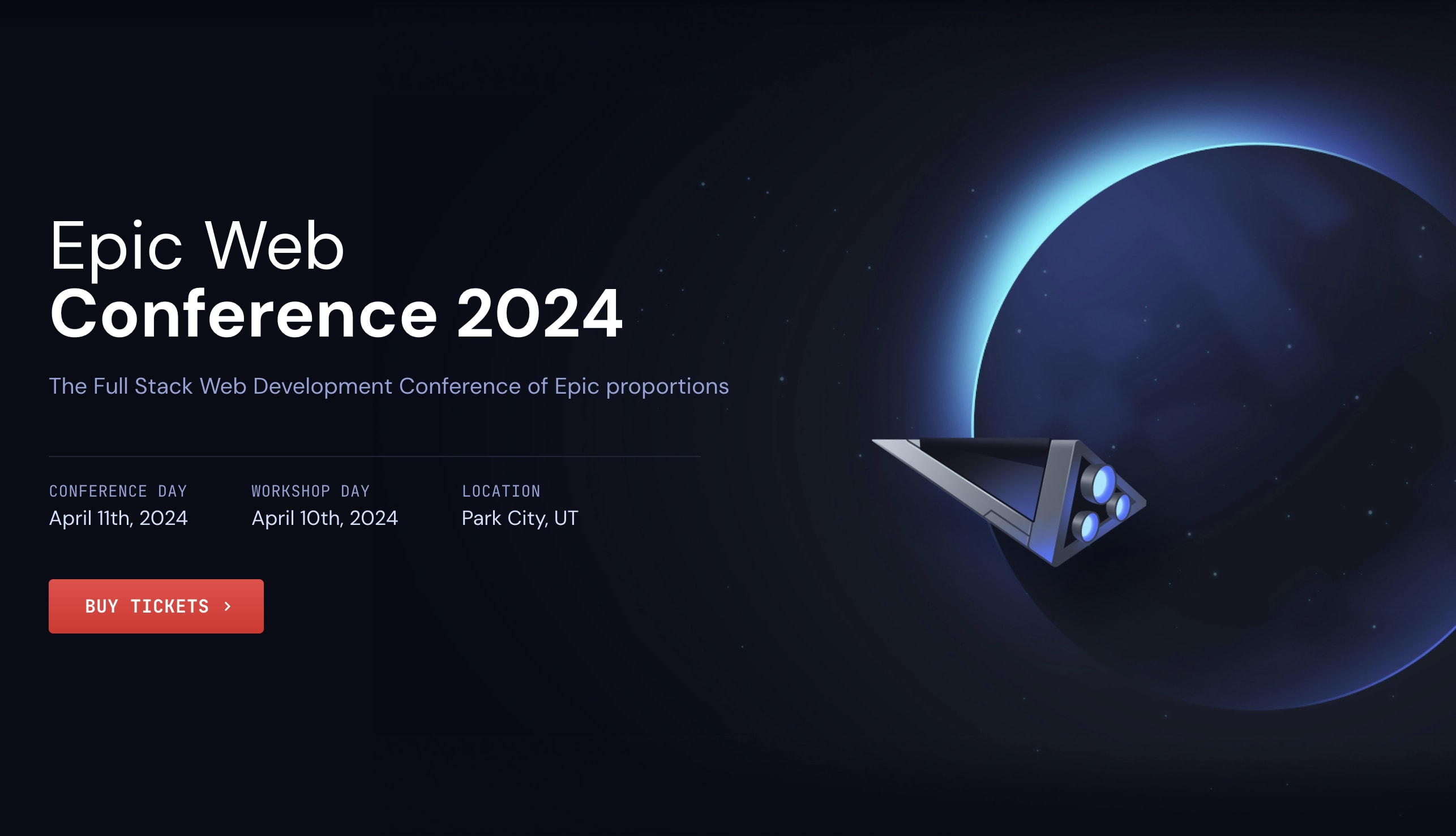 screenshot from the conference homepage