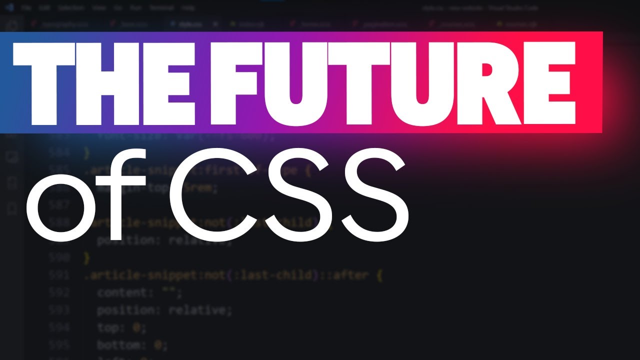 The Future Of CSS in neon text