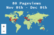 Locations of visitors to this page