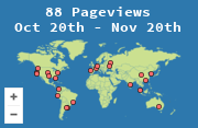 Locations of visitors to this page