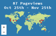 Locations of visitors to this page