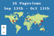 Locations of visitors to this page