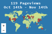 Locations of visitors to this page