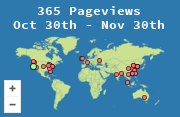 Locations of visitors to this page