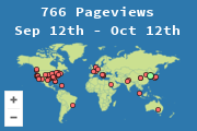 Locations of visitors to this page