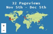 Locations of visitors to this page