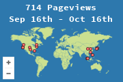 Locations of visitors to this page