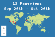 Locations of visitors to this page