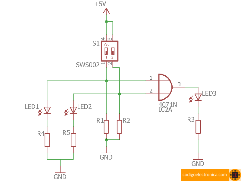 Esquema compuerta OR 4071