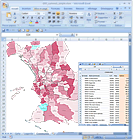 carte Excel automatique