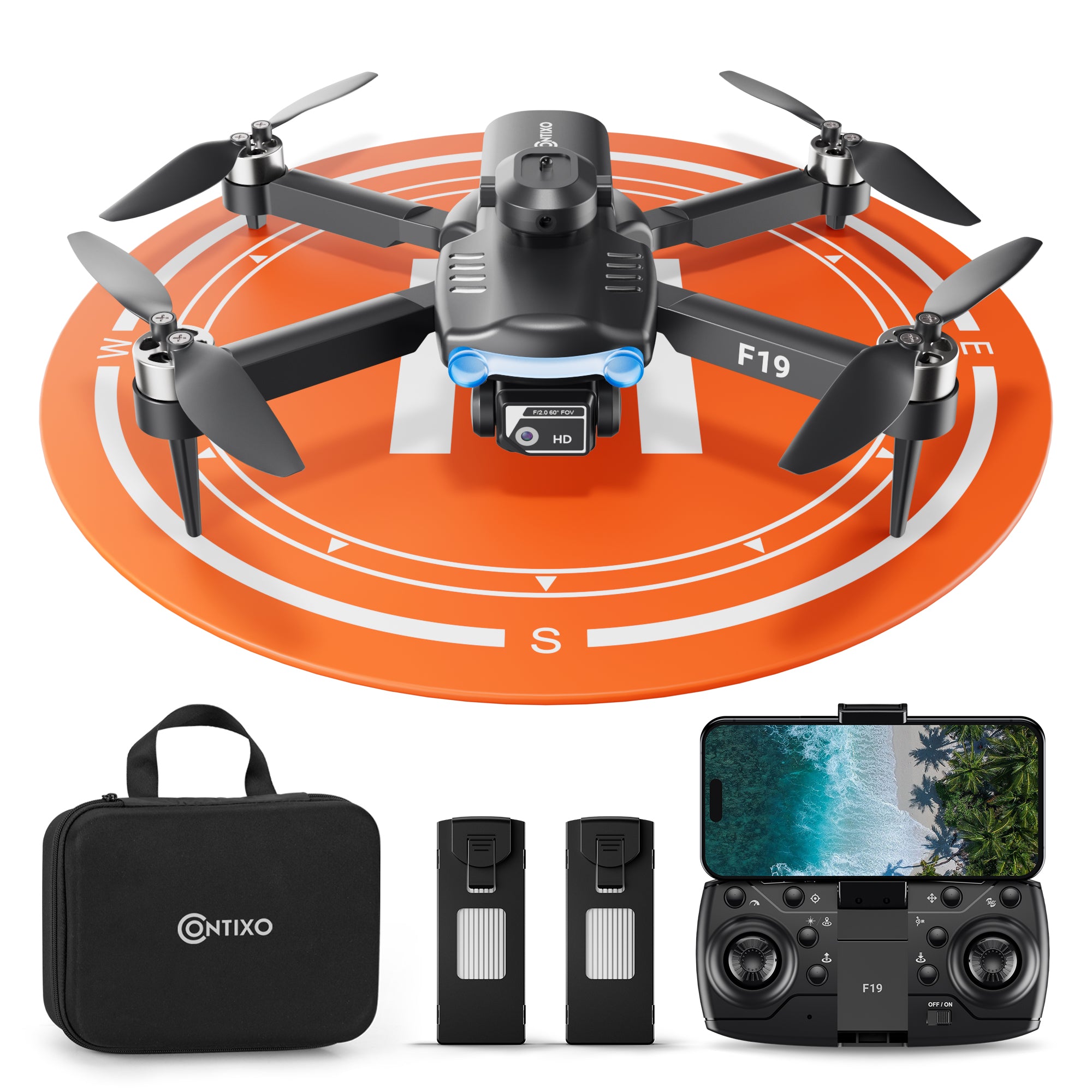 Contixo F19 Midnight Shadow Beginner Stunt Drone with Photo & Video HD Camera