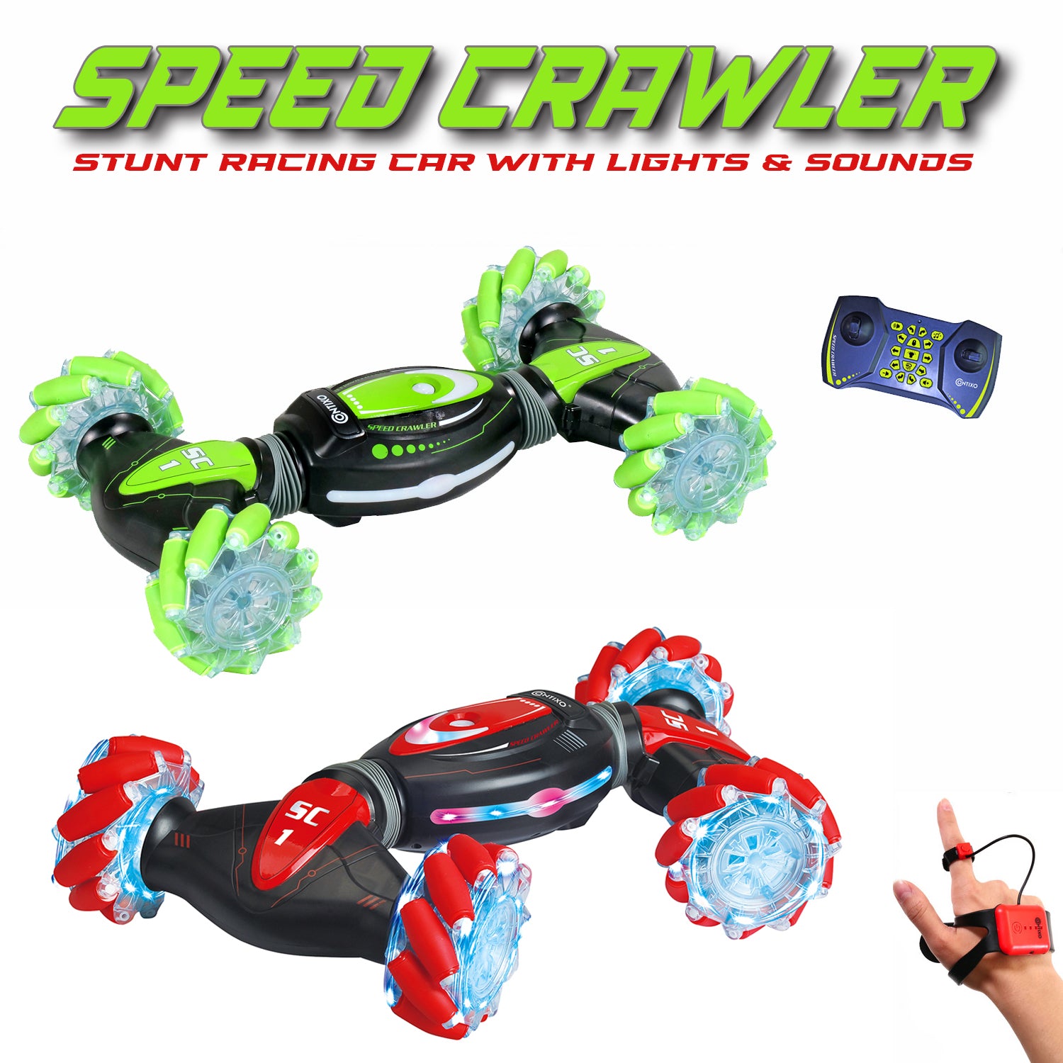 Contixo SC1 All Terrain Speed Crawler RC Stunt Car