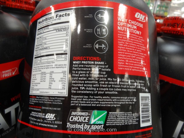 Optimum Nutrition Whey Isolate Costco 3