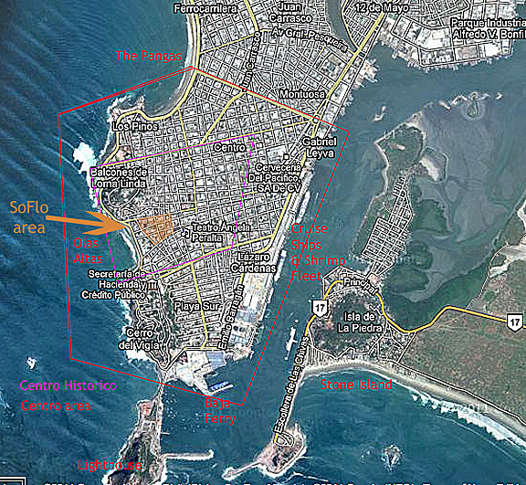 Centro Mazatlan Map