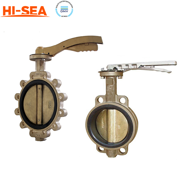 Marine Bronze Butterfly Valve