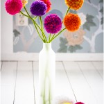 Pom pom flowers - by Craft & Creativity