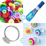 Knappringar / DIY Button rings - Craft & Creativity