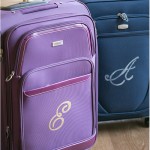 Monogrammed luggage - by Craft & Creativity