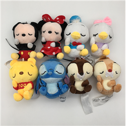 Mickey anime plush random for 8pcs 12cm