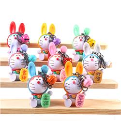 Doraemon anime keychain 8 pcs a set