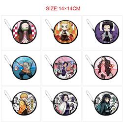 Demon slayer kimets anime pu wallet 14*14cm