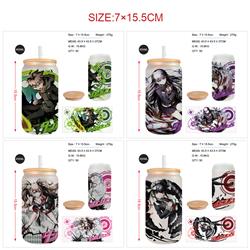 Danganronpa anime glass cup 450ml