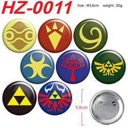 The Legend of Zelda anime pin 8 pcs a set