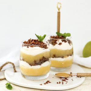 Photograph of Tilslørte Bondepiker - Norwegian Layered Apple Dessert