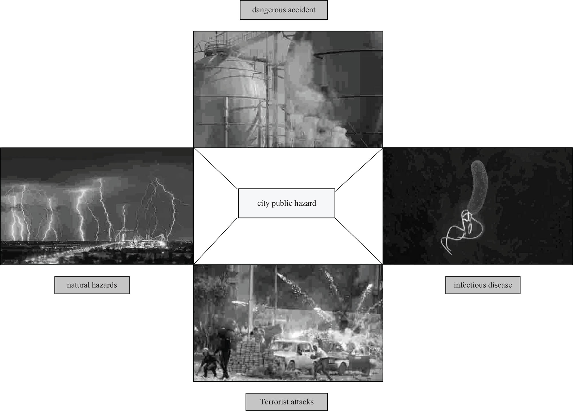 Figure 3 
                  Urban hazard types.
               