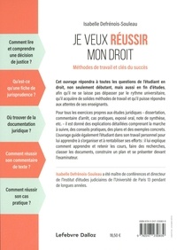 Je veux réussir mon droit. Méthodes de travail et clés du succès 14e édition