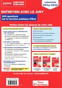 Entretien avec le jury. Concours et examens professionnels. 200 questions sur la fonction publique d'Etat catégories B et C  Edition 2024-2025