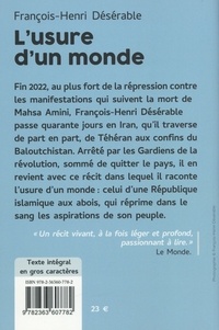 L'usure d'un monde. Une traversée de l'Iran Edition en gros caractères