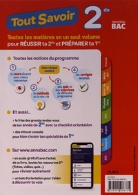 Tout Savoir pour comprendre et progresser 2de